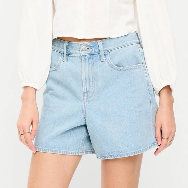 Old Navy Women's High-Waisted Baggy Jean Shorts
