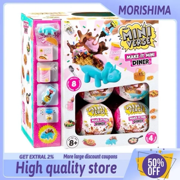 miniverse Mysterious box make it mini anime figureDinner Ball Gourmet 4th Food blind box fragrance