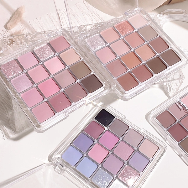 16 Colors Eyeshadow Palette, Matte Natural Texture, Rich And Colorful Shades, Delicate Skin-Friendly, Smooth Non-Sticky, Easy to Apply for Gorgeous Bright Eye Makeup