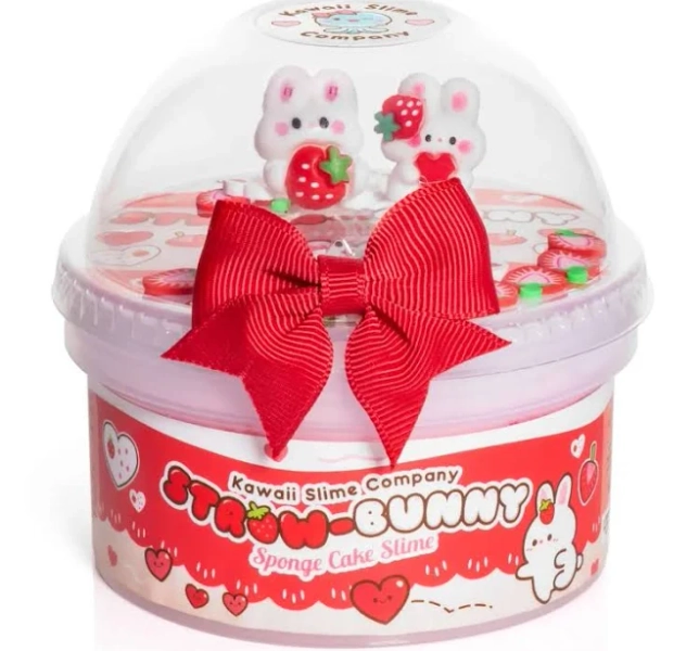 kawaii slime company Straw Bunny Sponge Cake Cloud Slime