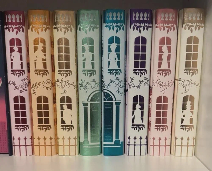 Bridgerton Full Book Set, Illumicrate First Edition, 1st book signed
