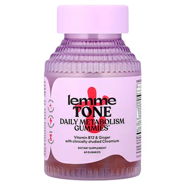 Lemme, Tone, Daily Metabolism Gummies, Watermelon Apple, 60 Gummies