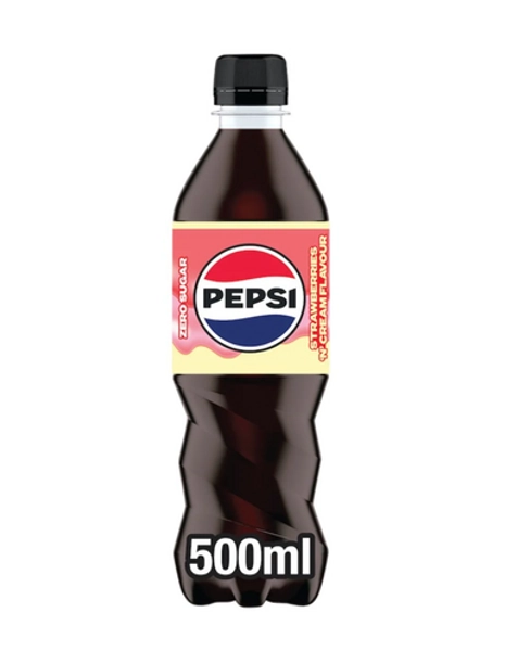 Pepsi Strawberries 'N' Cream Bottles - 12 x 500ml