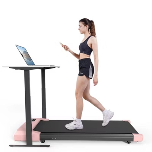 Deerrun Walking Pad Mini Belt Under Desk Treadmill, Running Jogging Machine with App gold 42.44 * 20.24 * 4.13 inches