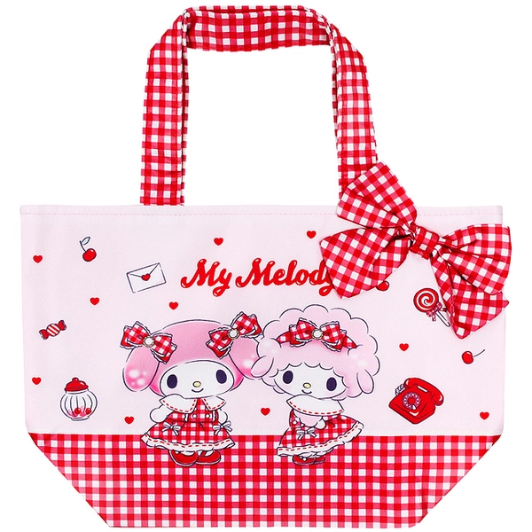 Buy Sanrio My Melody & My Sweet Piano Gingham Heart Mini Tote Bag with Bow at ARTBOX