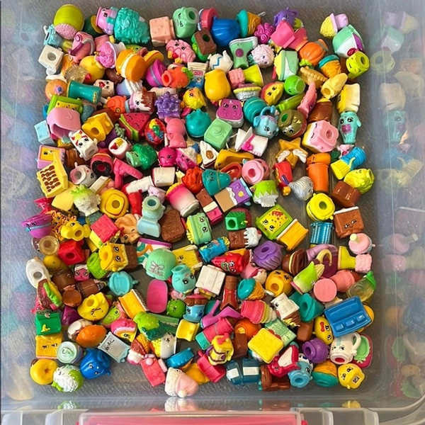 Fun shopkins playset along with truck, and grocery stores