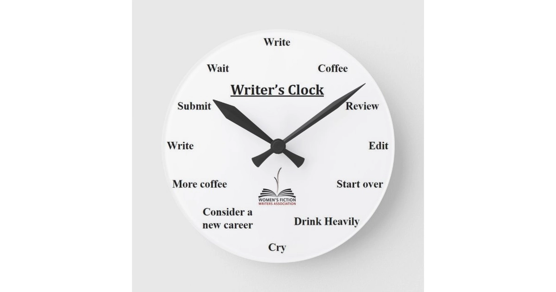 Writer's Clock | Zazzle