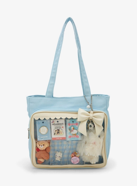 Light Blue Trinket Display Tote Bag