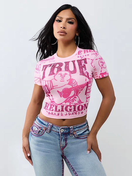 CRYSTAL TIMELESS LOGO TEE