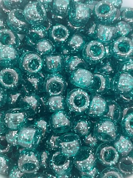 Glitter Pony Beads for Jewelry Making