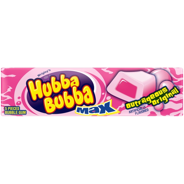 HUBBA BUBBA Max Original Bubble Gum, 5 Piece Pack