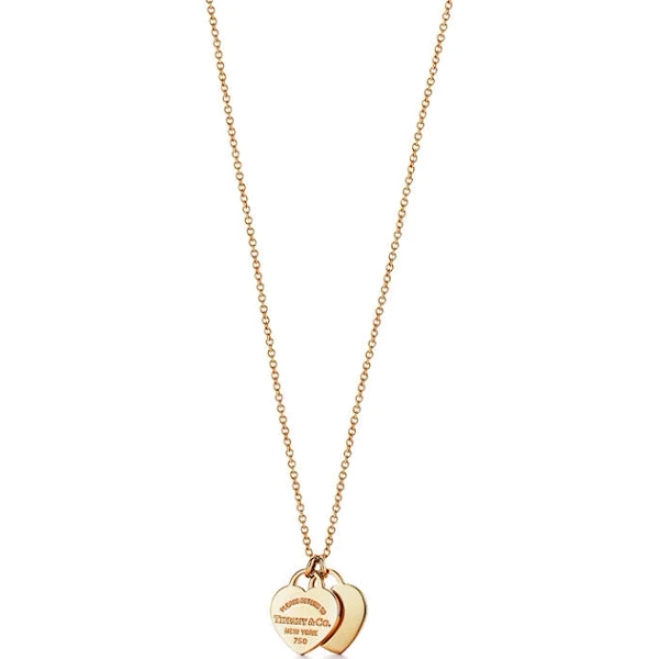 Return to Tiffany Double Heart Tag Pendant