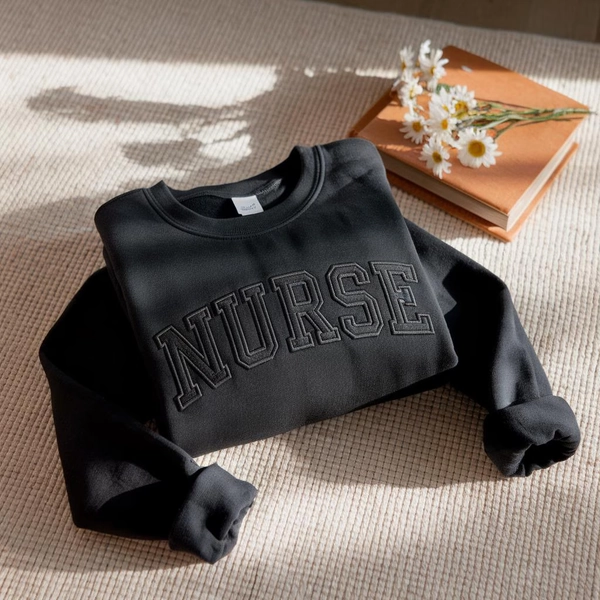 Embroidered Nurse Sweatshirt, Registered Nurse Gift