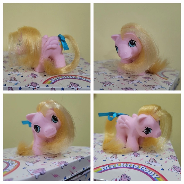 Vintage G1 My Little Pony Baby Newborn Twin- Nibbles 80s Duck Motif