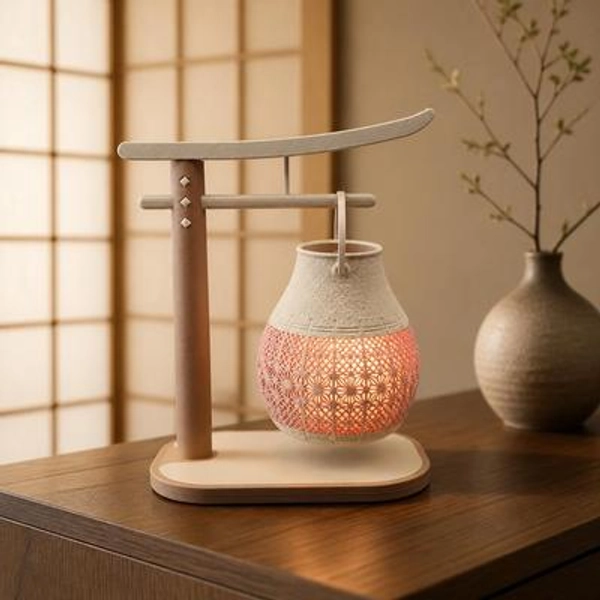 Japanese Kumiko Lantern | Torii Gate Inspired Tea Light Holder (3D Printed)