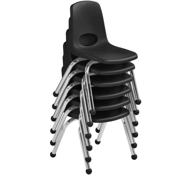 Factory Direct Partners Stacking Classroom Chair Set of 6