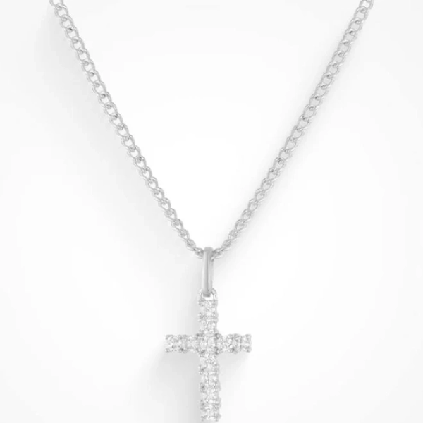 Waterproof Silver Don't Cross Me Necklace
