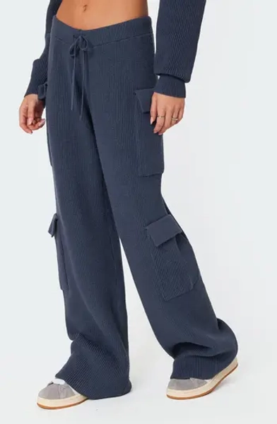 Wynter Drawstring Cargo Sweater Pants