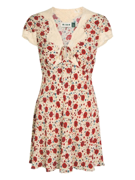 Rixo robe courte Lacie à fleurs | 18