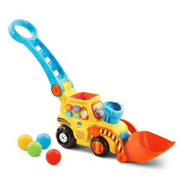 VTech Pop-a-Balls Push & Pop Bulldozer with Accessories, Baby and Toddler Toys