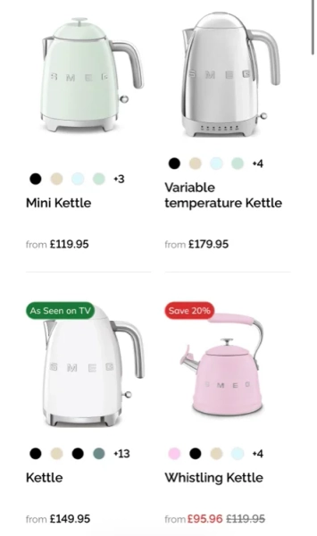 smeg kitchen appliances