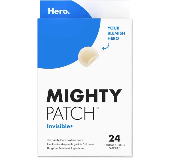 Hero Cosmetics Mighty Patch Invisible+ Daytime Hydrocolloid Acne Pimple Patches
