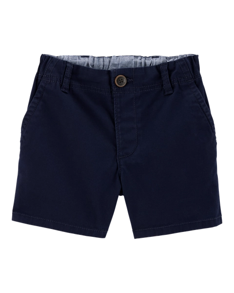 Toddler Stretch Chino Uniform Shorts - Navy