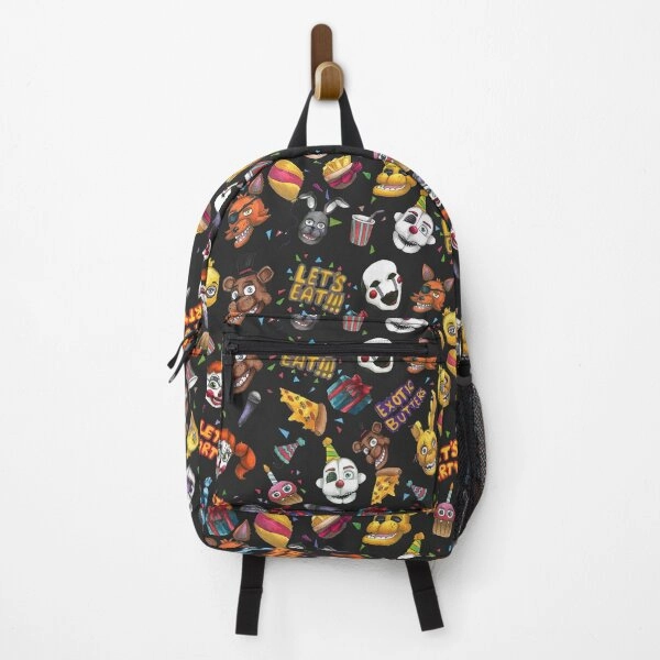FNAF - Let's Party - black Backpack