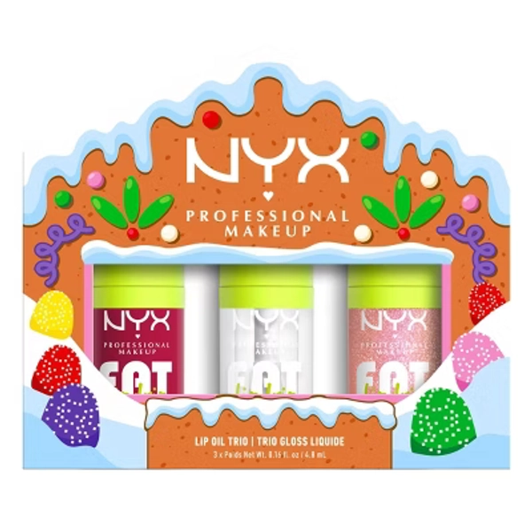 NYX Professional Makeup Fat Oil Lip Drip Holiday Trio Lip Gloss Set - 3 pc