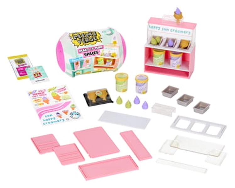 MGA's Miniverse Make It Mini Spaces Furniture, Mini Collectibles, Replica Food, DIY Crafts, Collectors, Display, Gifts, 8+