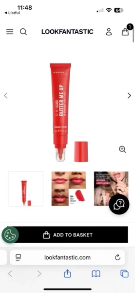 Rimmel London Oh My Gloss! Butter Me Up Lip Butter Balm 15ml (Various Shades)