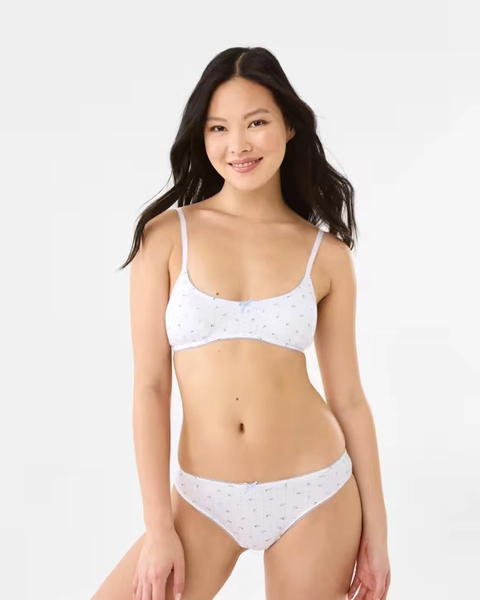 Pointelle Scoop Crop Size 12