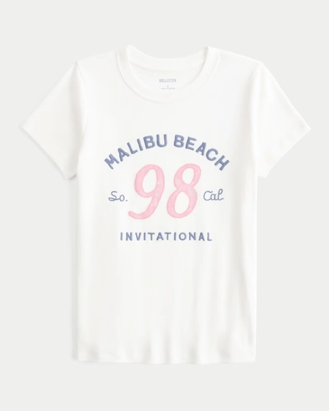 Malibu Beach Graphic Baby Tee