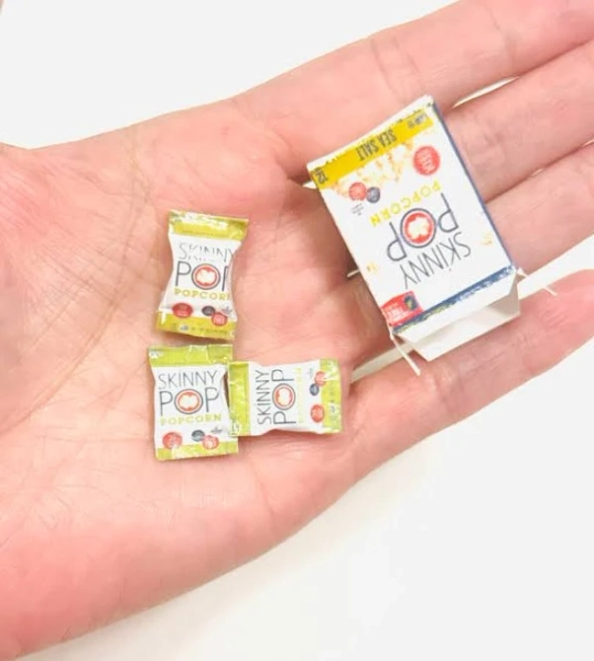 Miniature Pop Corn snack Bag, miniature Pop Corn bags, miniature snack