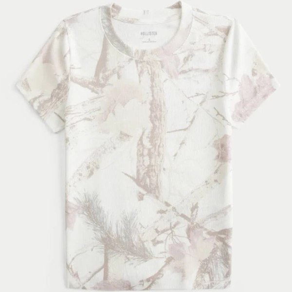 Women's Crew Baby Tee in White