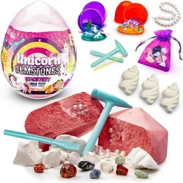 GirlZone Unicorn Gemstones Discovery Dig Kit