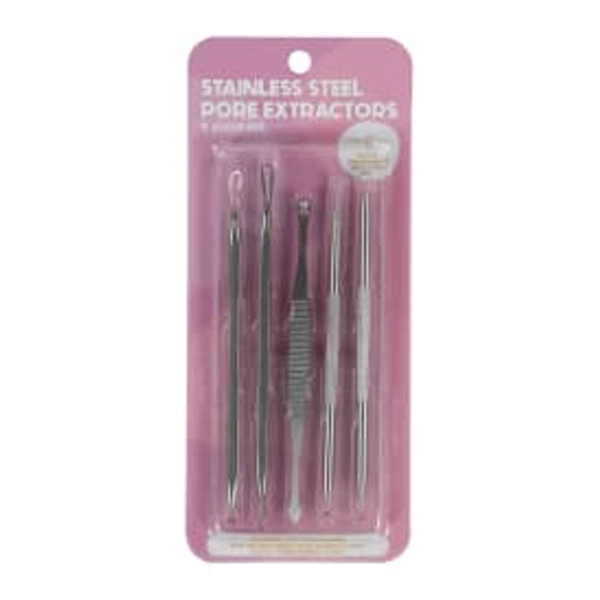 Stainless Steel Pore Extractors 5-Piece