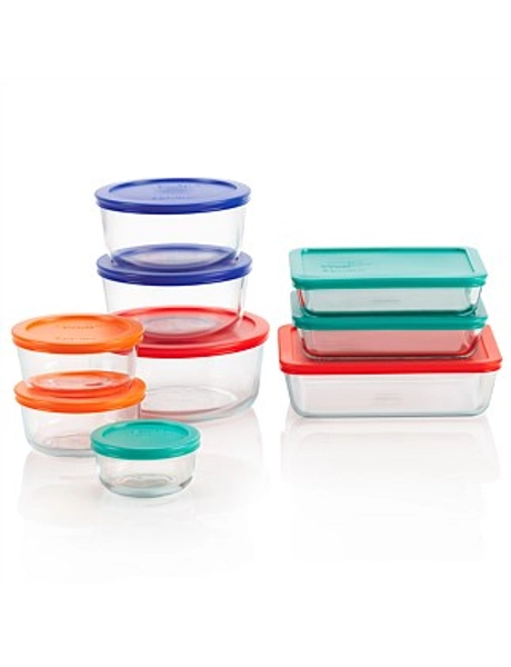 Pyrex Simply Store 18 Piece Set - multi - 18 Pc