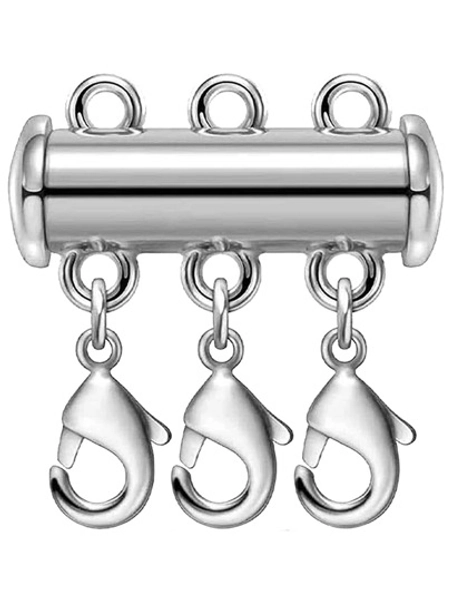 1pc Multi-layer Necklace Clasp, Slider Lock Necklace Connector, Suitable For Multi-strand Tubes Clasp