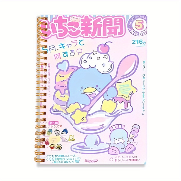Personal Organizers Sanrio Cute Tuxedo Sam Ice Cream 2026 Planner Notebook, Daily Weekly Monthly Agenda Book, Time Management To-Do List, A5 Size, Lined Grid Dotted Paper, Office Student Gift