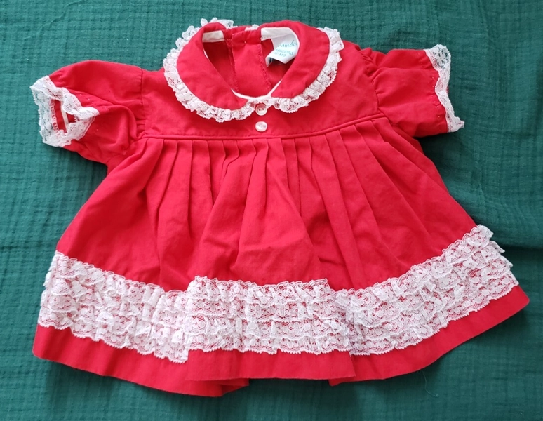 Vintage 1980’s Dreamboat Red and White Baby Girl Top - Size 9-12 Months