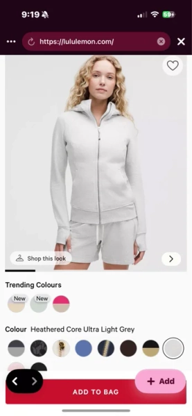 Scuba Full-Zip Hoodie - Blissful Pink - 12