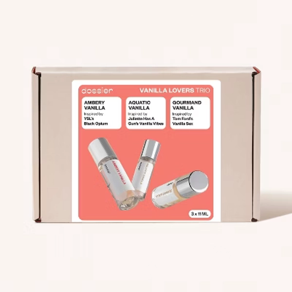 Dossier Trio Fragrance Gift Set - Vanilla Lovers - 3ct