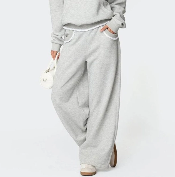 Edikted Women's Ashtin Ruffle Trim Sweatshirt