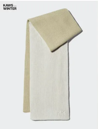 KAWS WINTER HEATTECH Knitted Scarf | UNIQLO US