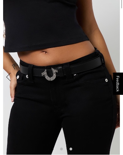 

WOMEN'S CRYSTAL HORSESHOE BELT | True Religion

