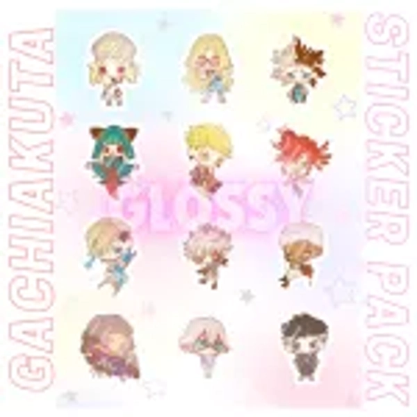 GLOSSY GACHIAKUTA CHARACTERS Coated Paper Stickers Sheet by Shuika - ACGGOODS