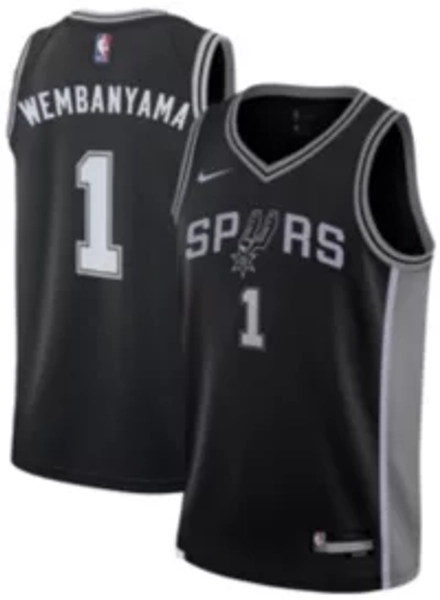 Nike Youth San Antonio Spurs Victor Wembanyama #1 Swingman Icon Jersey