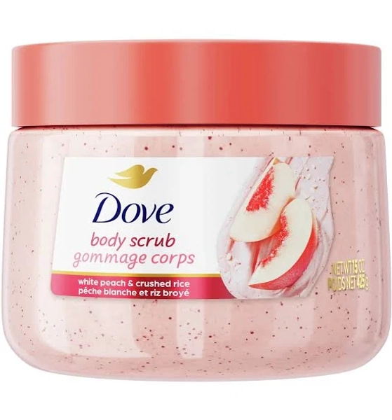 Dove White Peach & Crushed Rice Body Scrub
