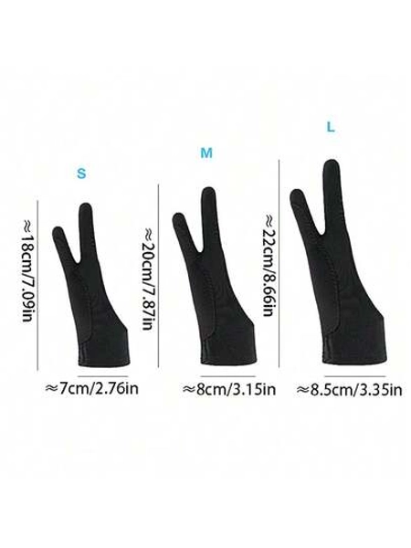 1Pc Black 3-Layer Painting Gloves, Spray Paint Fingerless Gloves, Art Tool DIY Gloves, Suitable For Art Creation Teaching, Artists, Students, Painting, Sketching Gloves, 4 Styles And Sizes, Suitable For Gift Giving,Back To School,School Supplies